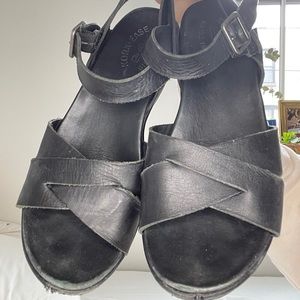 Kork Ease Myrna 2.0 Black Leather Sandal
